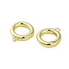 Brass Spring Gate Rings KK-B089-12B-G-2