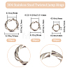 150Pcs 3 Styles 304 Stainless Steel Jump Rings STAS-BBC0002-94-2