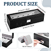 6-Slot PU Leather Watch Storage Boxes LBOX-WH0007-002A-2