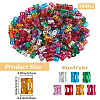 300Pcs Aluminum Dreadlocks Beads Hair Decoration ALUM-PA0001-03-2