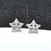 304 Stainless Steel Stud Earrings EJEW-H161-01P-K-1