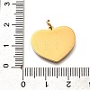 Pride 304 Stainless Steel Enamel Pendants STAS-B079-01G-14-3
