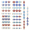  50Pcs 25 Styles Alloy Enamel Connector Charms FIND-TA0003-23-2