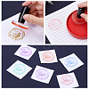Custom Acrylic Rubber Stamp Vintage Stamp Seal Personalized Clear Acrylic Stamps with Plastic Handle for DIY Scrapbooking Envelope Card Making AJEW-GL0001-27-3