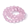 Transparent Frosted Glass Beads Strands X-FGLA-S001-02G-2