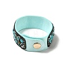 Faux Suede Snap Cord Bracelet BJEW-F428-14-5