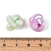 UV Plating Luminous Opaque Acrylic Beads SACR-T017-90M-4