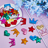 180Pcs 3 Styles Cloth & Sponge & Felt Ornament Accessories DIY-HS0002-58-4
