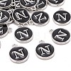 Platinum Plated Alloy Charms LS-ENAM-S118-02N-P-4