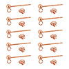 5Pairs 925 Sterling Silver Ear Stud Findings FIND-GO0002-66RG-1