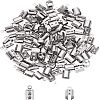 Unicraftale 304 Stainless Steel Folding Crimp Cord Ends STAS-UN0005-72-1