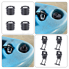 AHANDMAKER 8Pcs 2 Style Rubber Plug FIND-GA0001-57-5