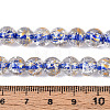 Crackle Transparent Glass Beads Strands GLAA-N030-8mm-01D-4
