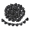 50Pcs Spray Painted Opaque Acrylic Beads MACR-YW0003-59B-1