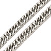 Non-Tarnish 201 Stainless Steel Curb Chain Necklaces NJEW-Q336-06B-P-5