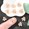 SHEGRACE Butterfly Brass Micro Pave Cubic Zirconia Spacer Bars XGRQ5K537-825G-A-4