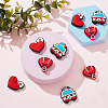 9Pcs 3 Style Hospital Theme Food Grade Eco-Friendly Silicone Beads SIL-CA0001-35-4