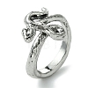 Snake Alloy Open Cuff Rings RJEW-K275-63AS-1