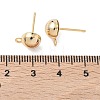 SHEGRACE Brass Stud Earring Findings XGR0024G-35G-2