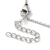 Non-Tarnish 304 Stainless Steel Cable Chain Bowknot Pendant Necklaces NJEW-Z041-03P-02-3