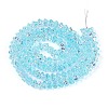 Electroplate Glass Beads Strands EGLA-T021-22G-1