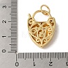 Brass Micro Pave CLear Cubic Zirconia Clasps KK-R162-31G-3