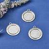 Vintage Tibetan Style Alloy Pendant Cabochon Bezel Settings TIBEP-O006-19AS-5