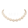 Ocean Sea Turtule Dyed Synthetic Turquoise Beaded Necklaces for Women NJEW-JN06075-3