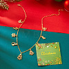 Christmas Theme Alloy Pendant Bib Necklaces FS-WGE4CD5-07-1