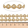 201 Stainless Steel Flat Round Link Chains Chains CHS-F024-08G-2