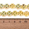 Baking Paint Electroplate Transparent Glass Beads Strands EGLA-Q136-04A-02-4
