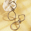 8-Shaped Stainless Steel Hoop Earrings EB9350-2-1