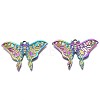 Rainbow Color Alloy Pendants PALLOY-N156-157-NR-2