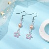 Natural Pearl Dangle Earrings EJEW-MZ00120-04-2