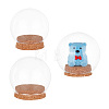  3 Sets 3 Style Glass Dome Cover AJEW-NB0003-93-1