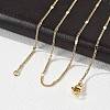 Brass Chain Necklaces X-MAK-L009-12G-2