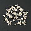 Brass Pave Cubic Zirconia Pendants KK-G462-47KCG-4