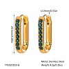 Elegant Stainless Steel Oval Hoop Earrings UE0817-1-1