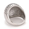 304 Stainless Steel Chunky Dome Finger Ring RJEW-B040-01B-P-3