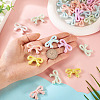 30Pcs Opaque UV Plating Acrylic Beads OACR-TA0003-68-6