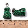 Synthetic Malachite Pendants G-B127-08P-03-4