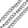 Oval Oxidation Aluminum Curb Chains CHA-K003-06P-1