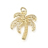 Brass Micro Pave Clear Cubic Zirconia Pendants CU-L001-12G-01-1