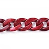 Acrylic Curb Chains AJEW-JB00505-02-2