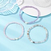 Natural Gemstone & Cultured Freshwater Pearl Beads Stretch Bracelets for Women BJEW-JB13473-1
