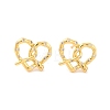 Brass Stud Earrings for Women EJEW-U015-22G-01-1