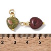 Natural & Synthetic Mixed Stone Pendants PALLOY-JF05481-01-3