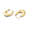 Ion Plating(IP) 304 Stainless Steel Chunky Oval Hoop Earrings for Women EJEW-A076-06G-2