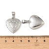 316 Stainless Steel Locket Pendants STAS-K321-23P-3