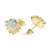 Natural Mixed Stone Stud Earrings EJEW-K288-01G-3